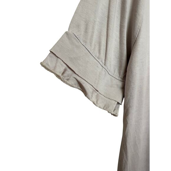 Project Social T Short Sleeve Doe T-Shirt Dress Women’s Size L Gray NWT Linen - Picture 3 of 6